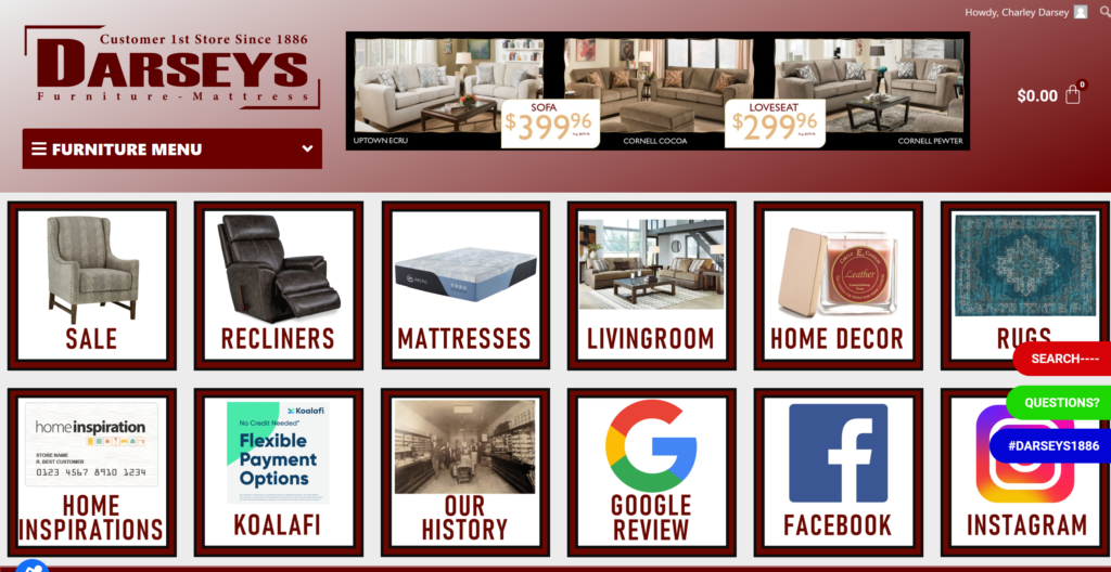 advertiser Darseys Furniture and Mattress Grapeland Texas