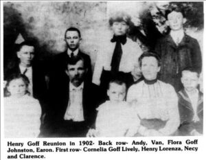 Henry Goff Reunion 1902