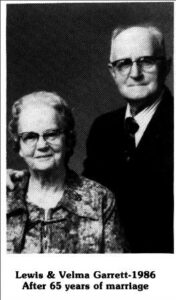 Lewis and Velma Garrett 1986