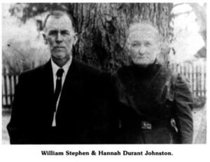 William Stephen & Hannah Durant Johnston
