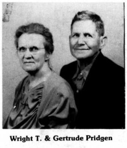 Wright T. & Gertrude Pridgen